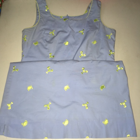 Lilly Pulitzer White Label Dress 6 crab/lobster - Picture 7 of 7