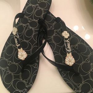 Coach flip flops