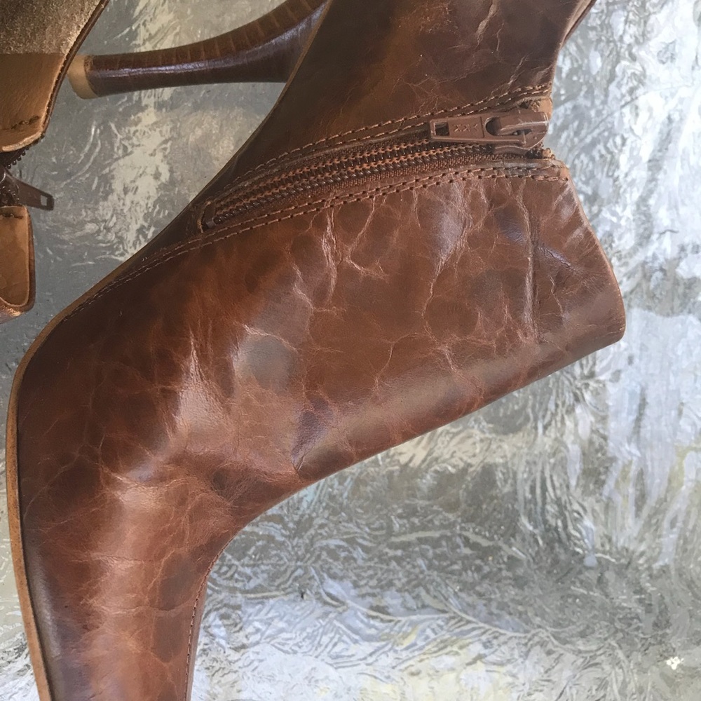Nine West Brown Ankle Bootie Size 7 1/2 - Picture 6 of 6