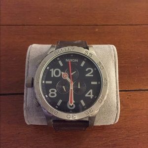 Nixon Simplify 51-30 Chrono w/ Brown Leather Strap