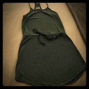 Lou & Grey Striped Green Casual Dress