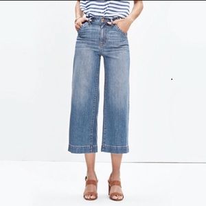 Madewell Wide Leg Cropped Jeans!