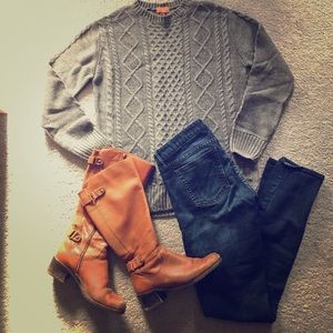 Chunky cable knit oversized sweater 😍✨