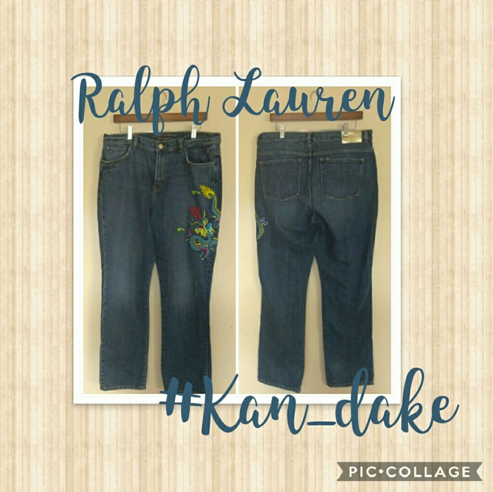 SOLD!!!! Ralph Lauren - Dragon Straight Jeans