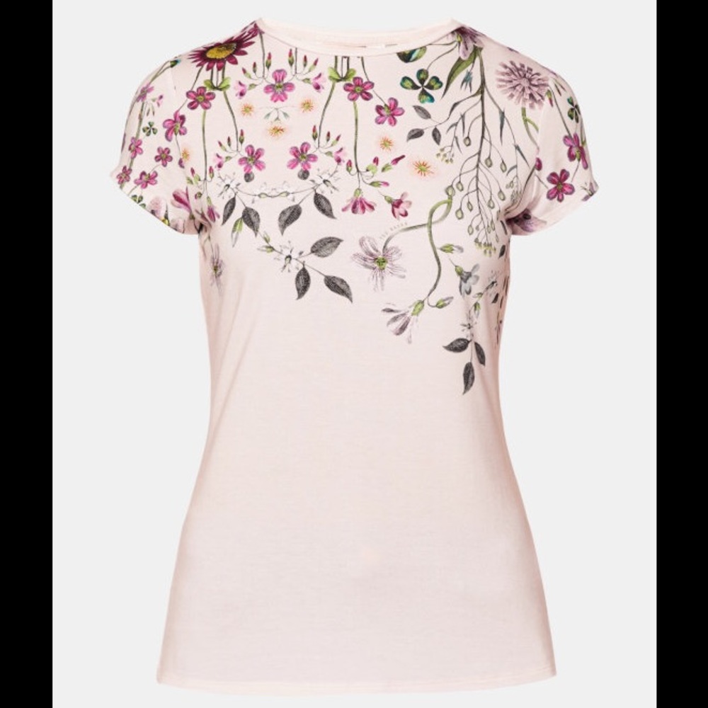 Ted Baker London Unity Floral Fitted Tee