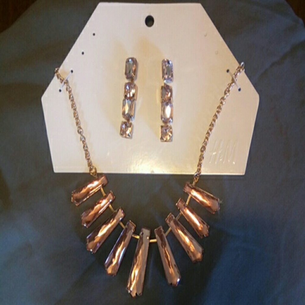 Necklace and earrings