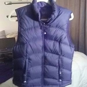 LL Bean goose down black vest size small