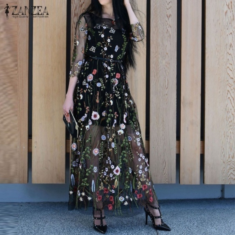 ZANZEA Maxi Long Dress