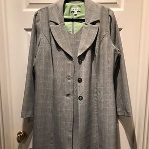 Size 16 2-pc Suit Dress Blk*Wht*GR