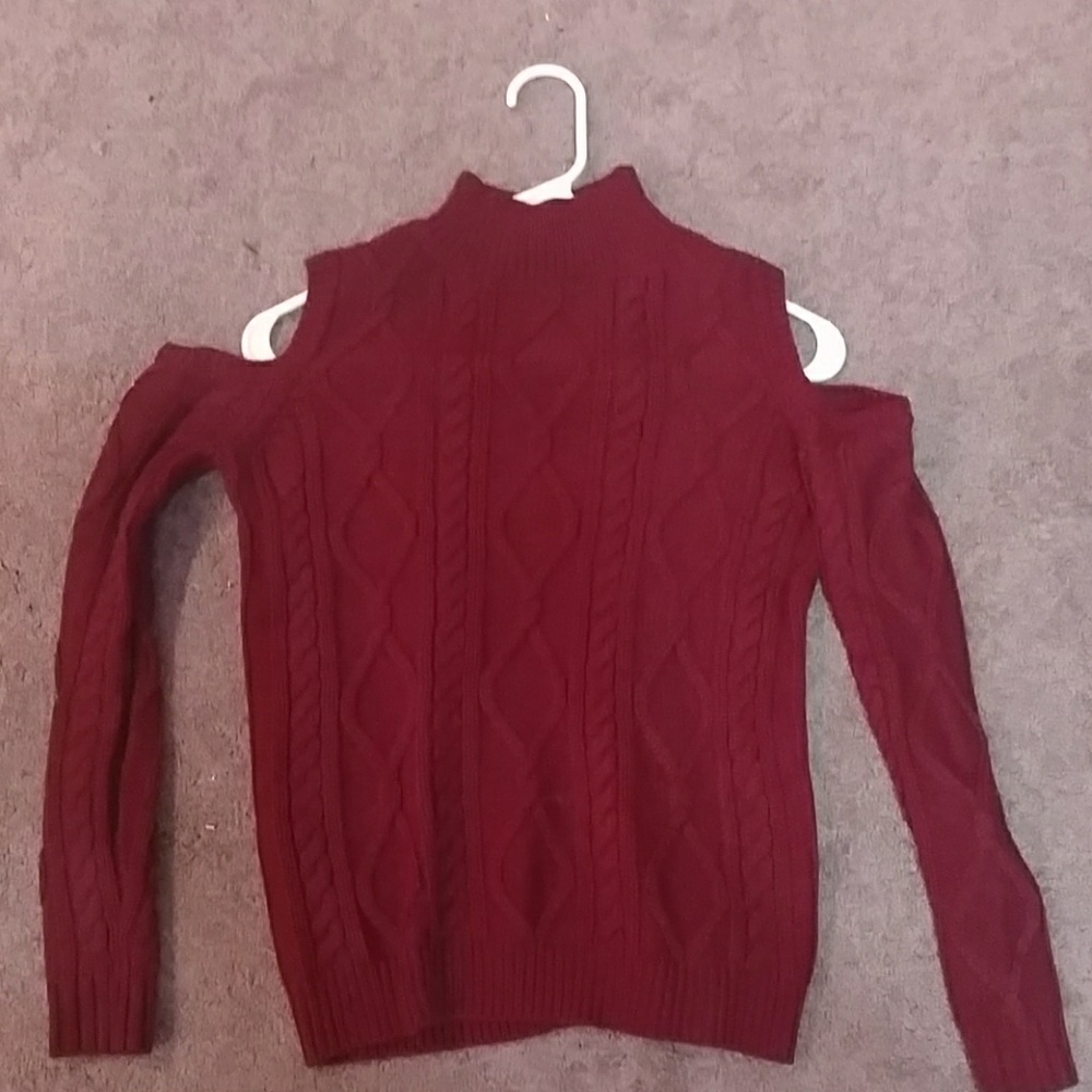 Cold Shoulder Sweater