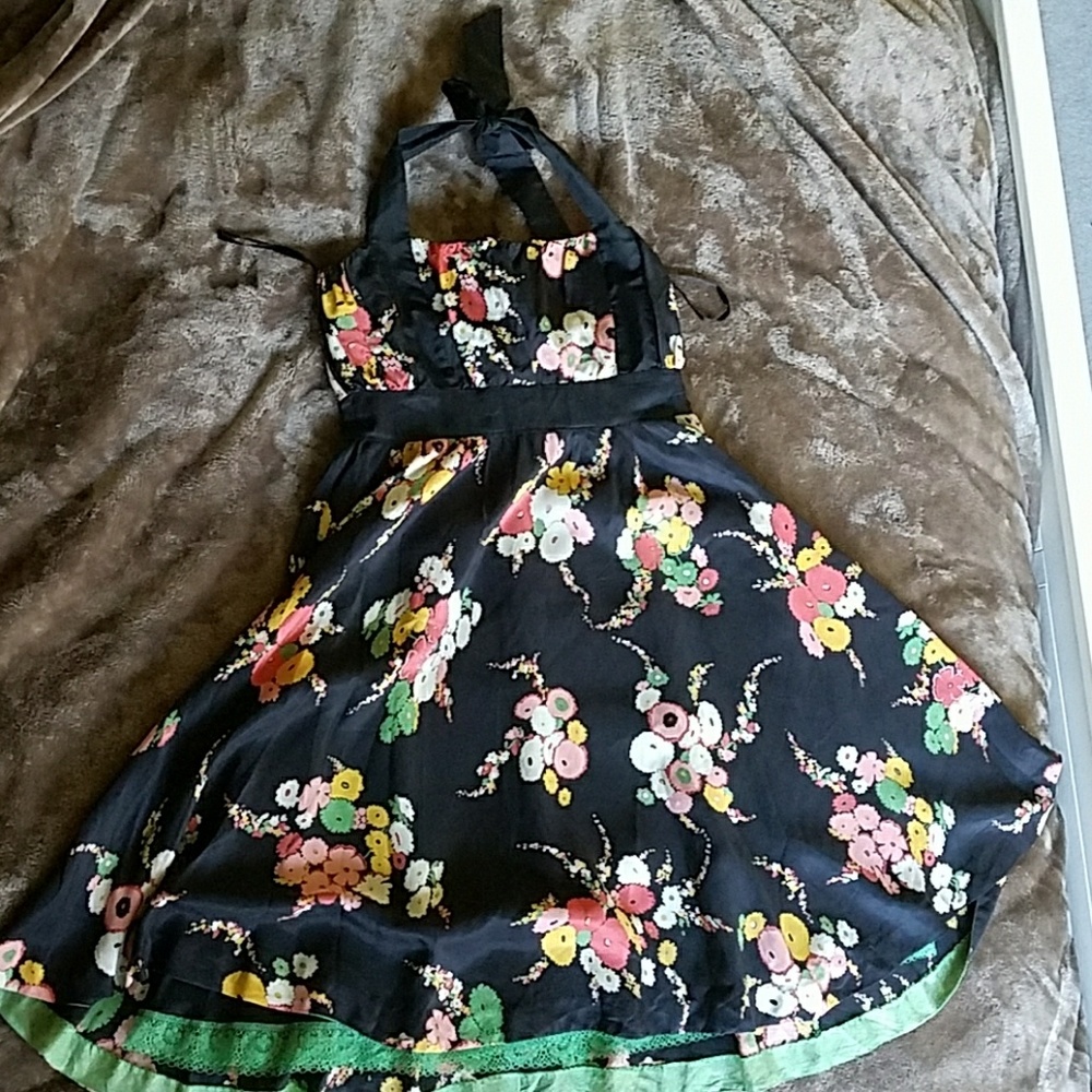 Anthropologie beautiful silk party dress