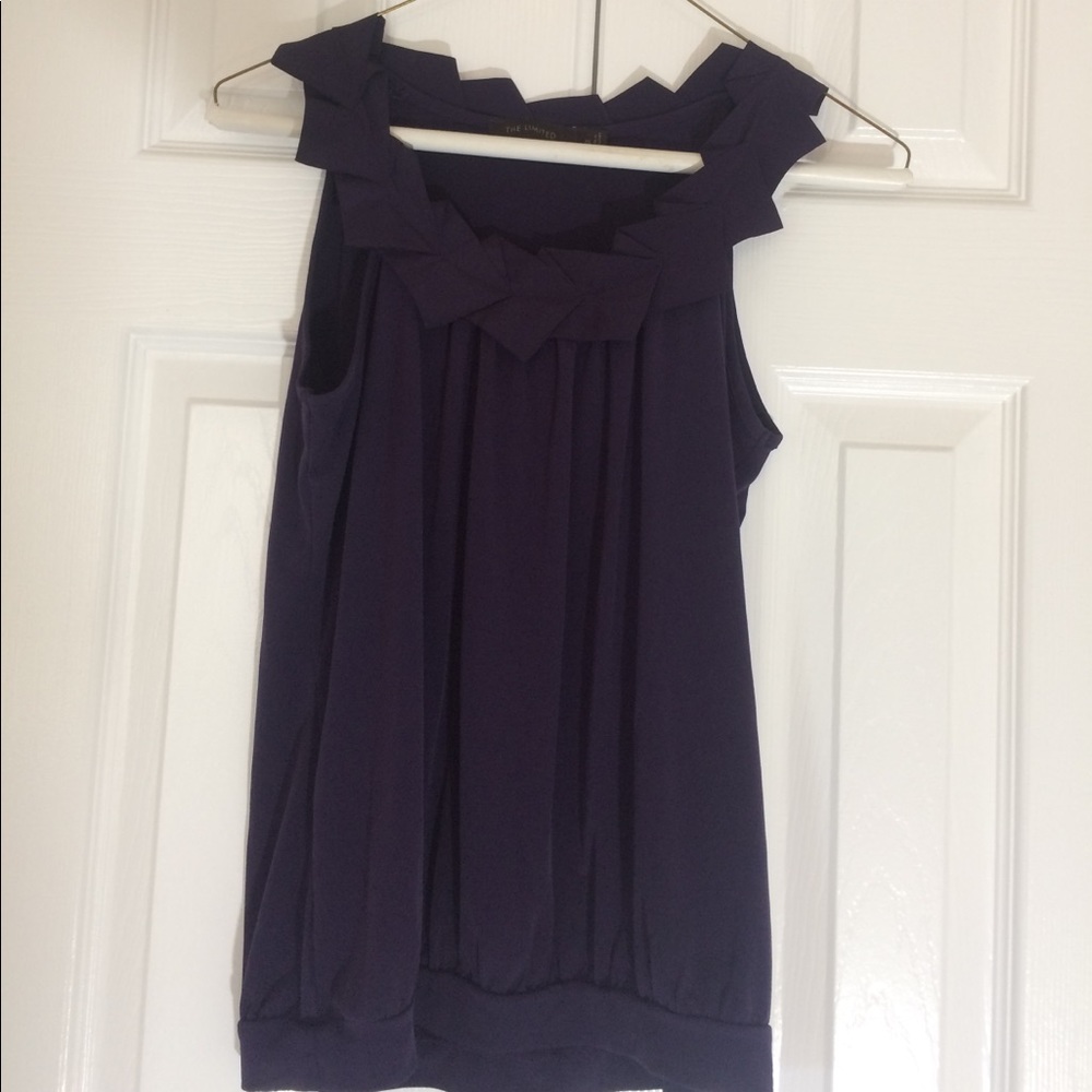 Limited purple sleeveless blouse size XS