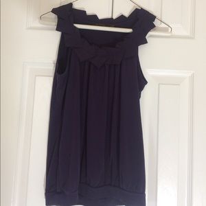 Limited purple sleeveless blouse size XS