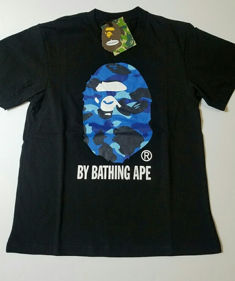 bape Other - Bape Big Blue Ape Black T-Shirt Size Medium XL
