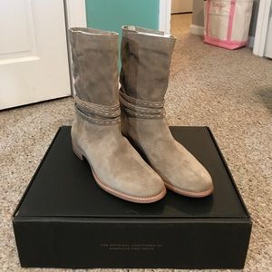 Frye Cara Pickstich Mid Boot