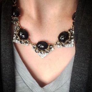 Rory Statement Necklace - Black
