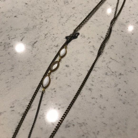 Mirror Pendant Long Necklace - Picture 3 of 5