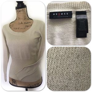 Cream Shimmery Sweater