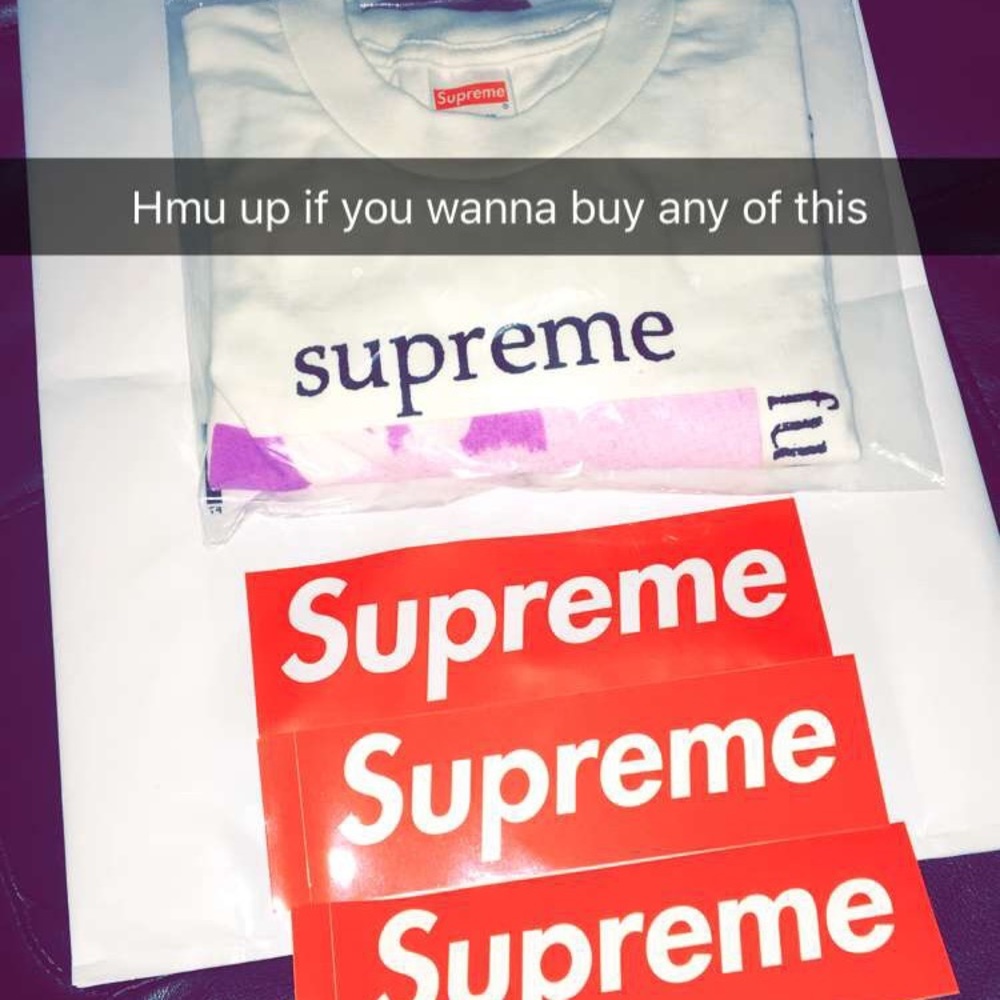 Supreme F with your head T-shirt