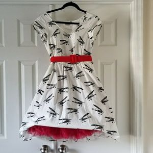 NEW Vintage Air Planes  Dress  w/Pockets