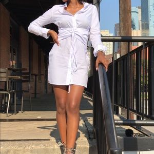 All White Corset Dress