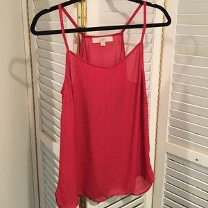 Loft polyester tank top, size small