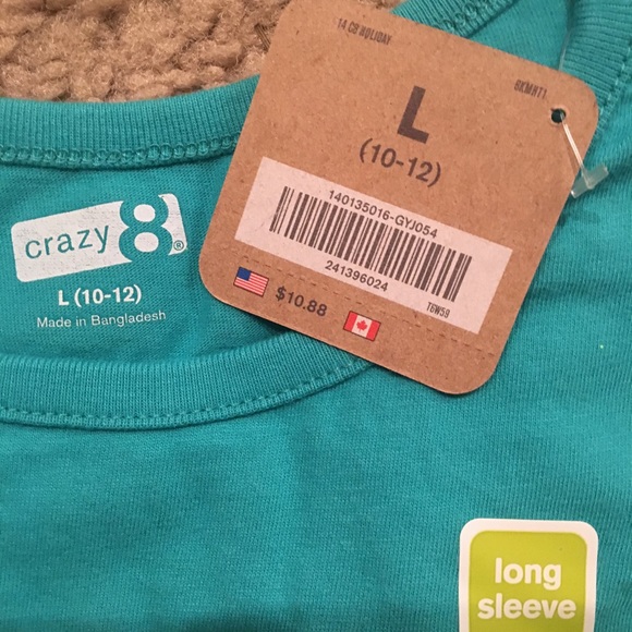 😊SOLD😊!!!! . NWT CRAZY 8 long sleeved t-shirts - Picture 5 of 7