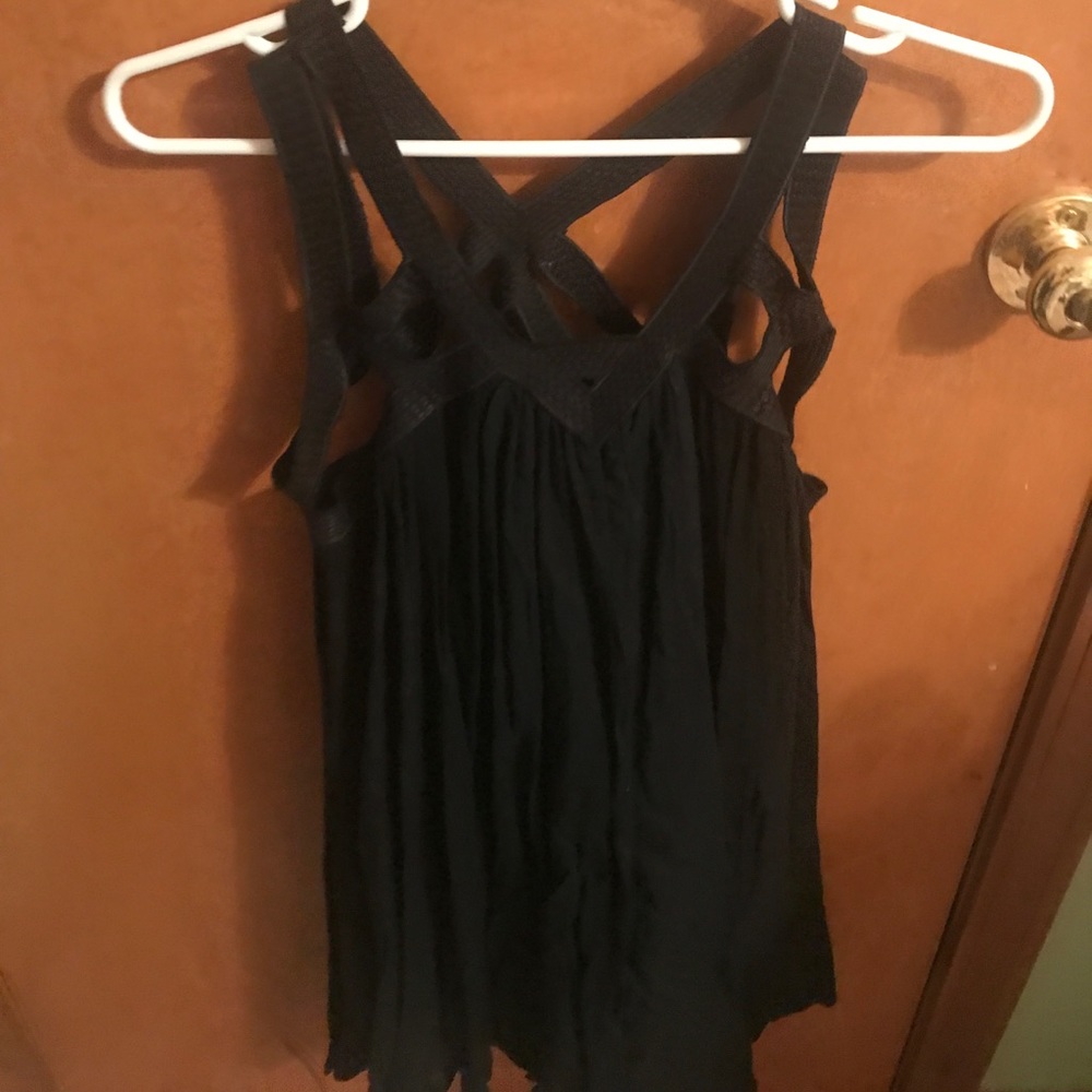 Strappy black dress