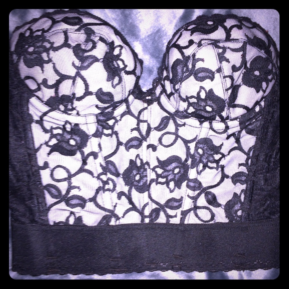 🔴🖤Black& grey bustier🖤