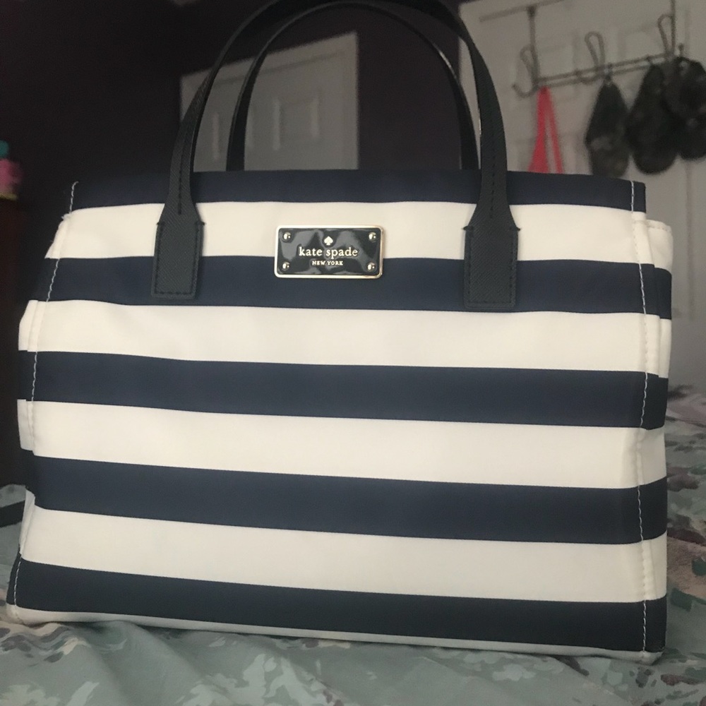 Kate Spade Stripped Crossbody Satchel!