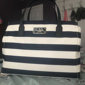 Kate Spade Stripped Crossbody Satchel!