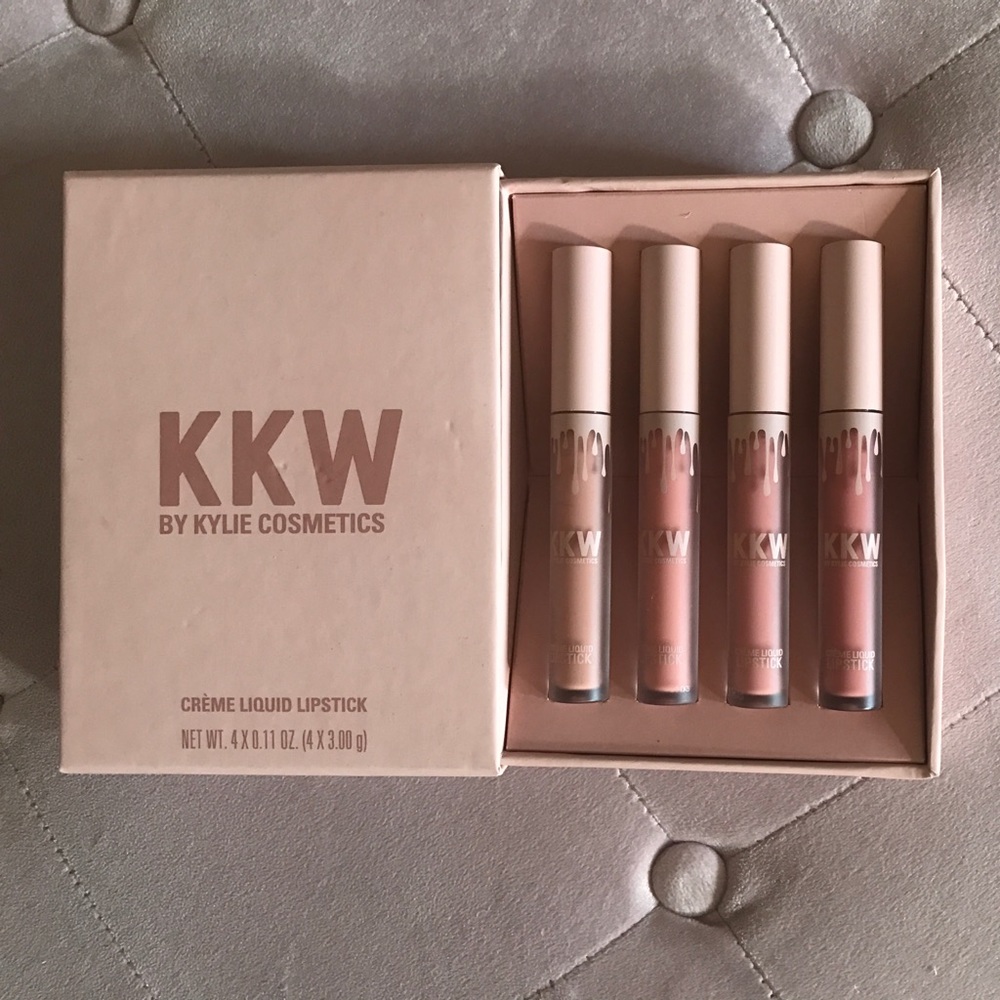 New KKW x Kylie crème liquid lipstick set