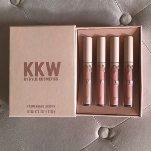 New KKW x Kylie crème liquid lipstick set