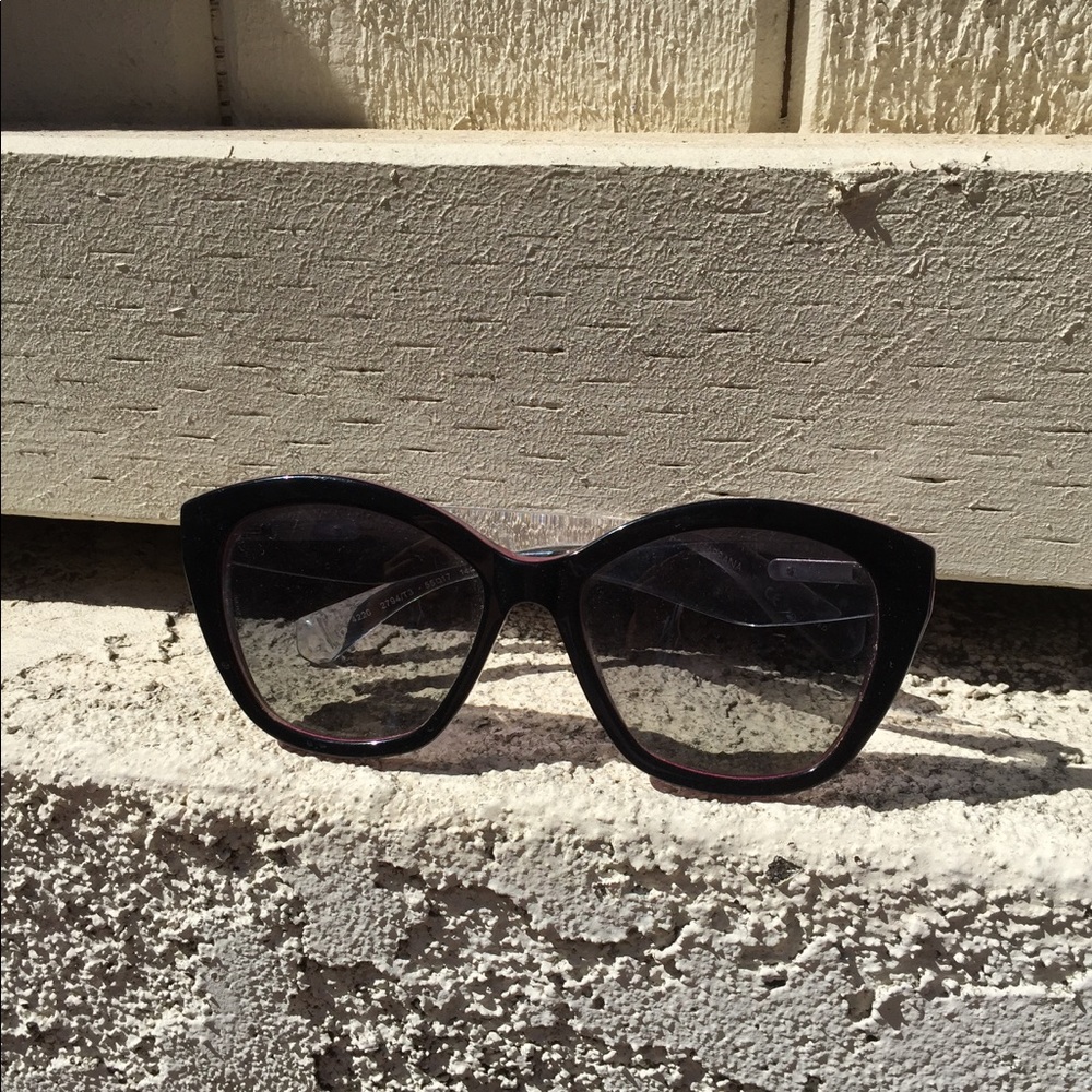 Dolce and Gabbana black cat eye sunglasses