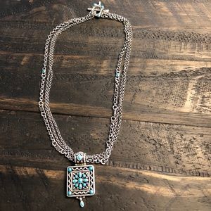 Brighton Turquoise and silver necklace