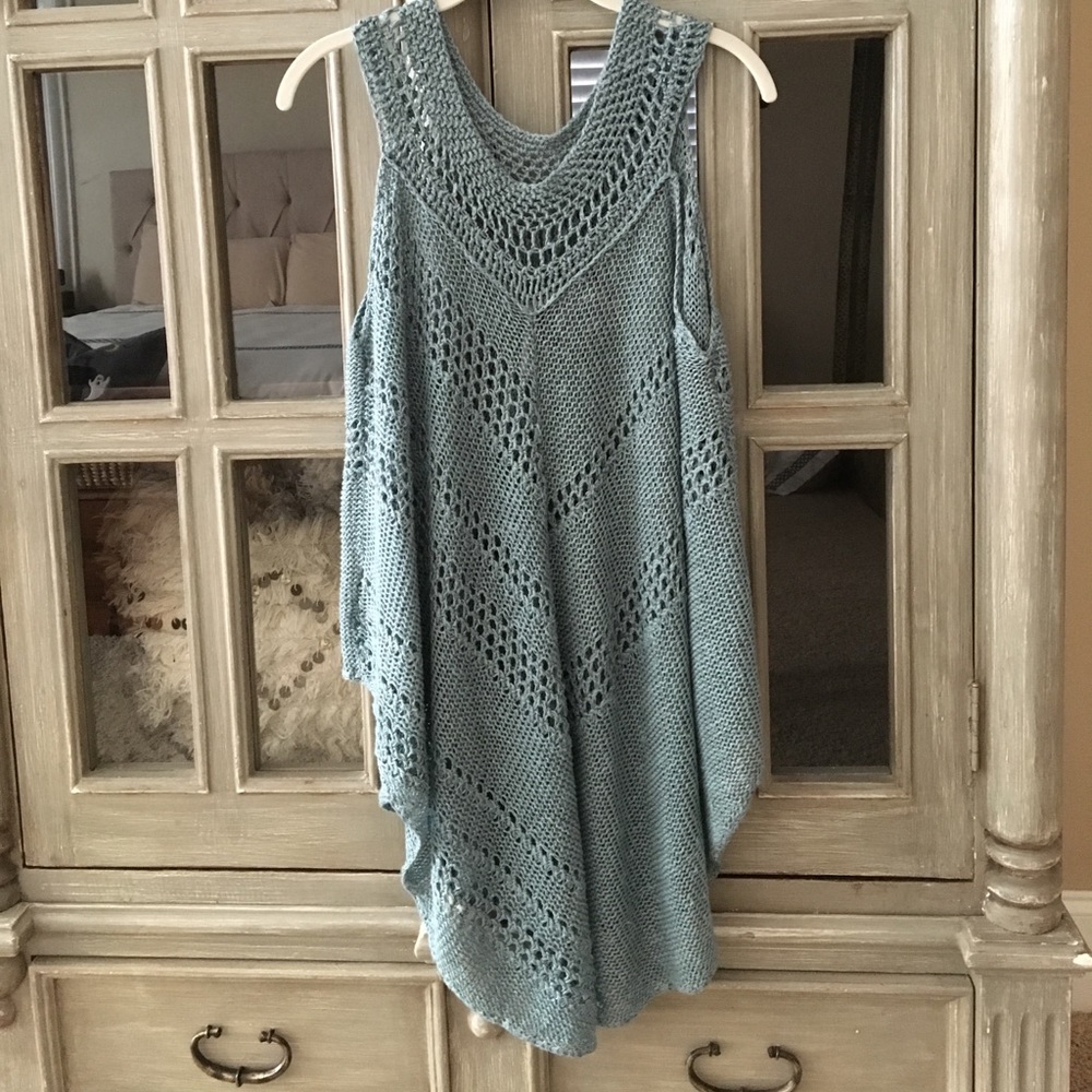 Free People knit tunic tank top