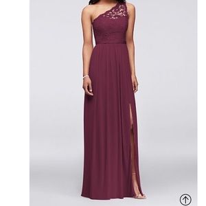 WINE colored bridesmaid/formal
