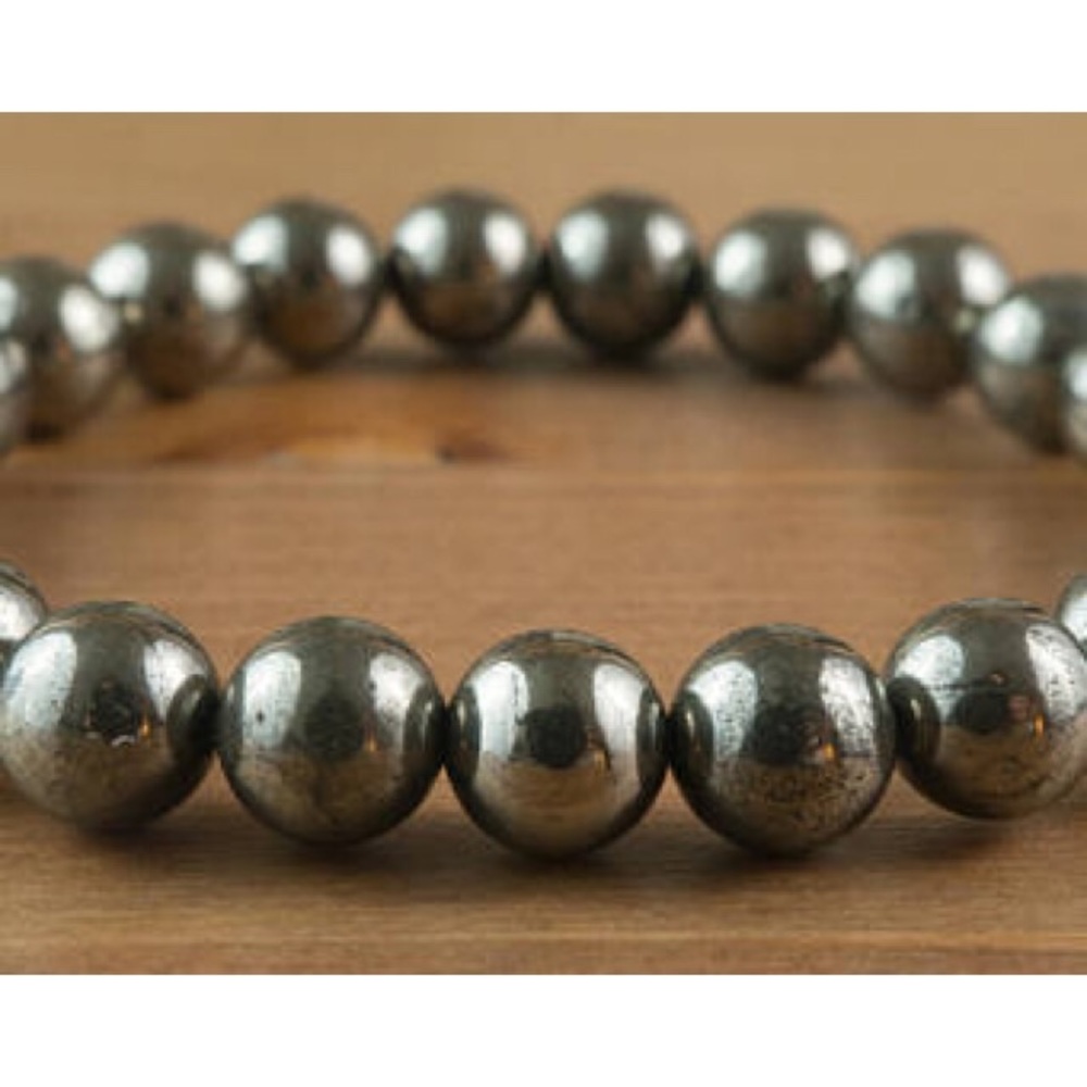 8mm pyrite bracelet