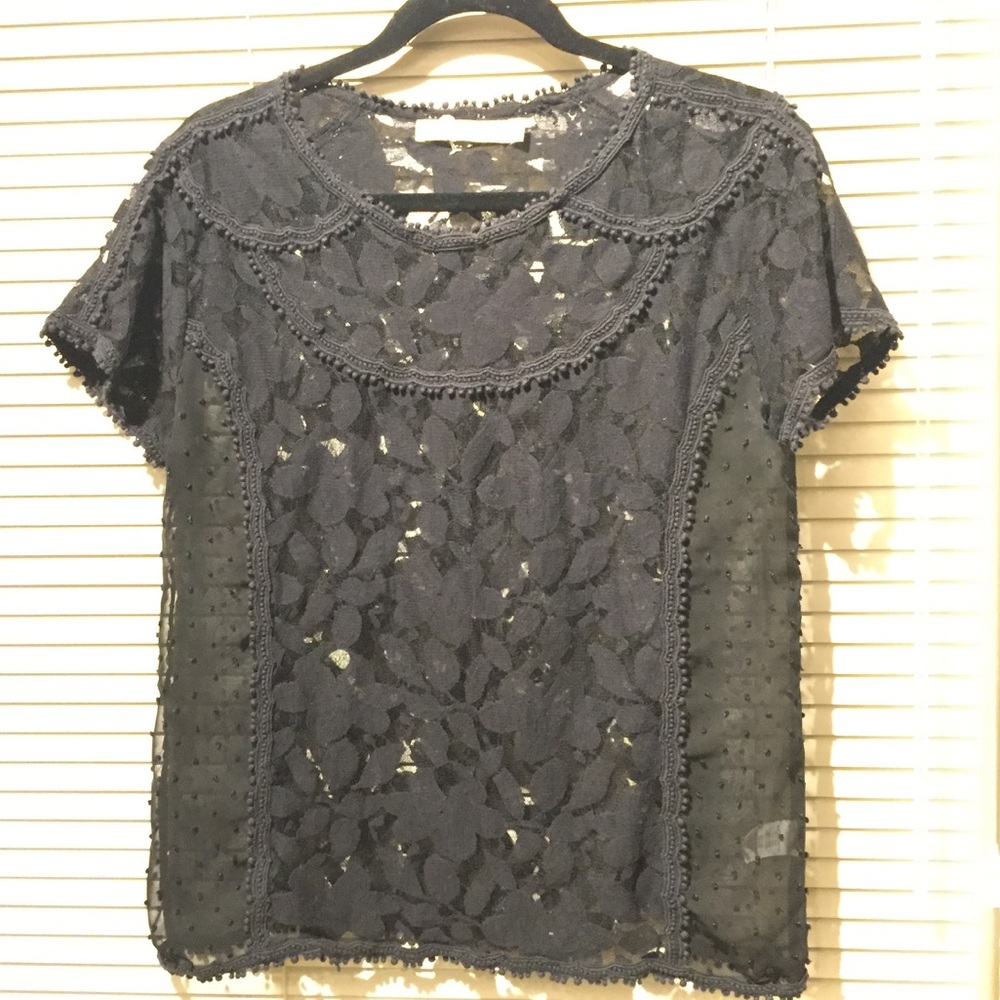 Black lace top