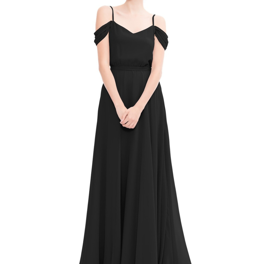 Joanna August Kathy Long Gown - Blackbird - Size M