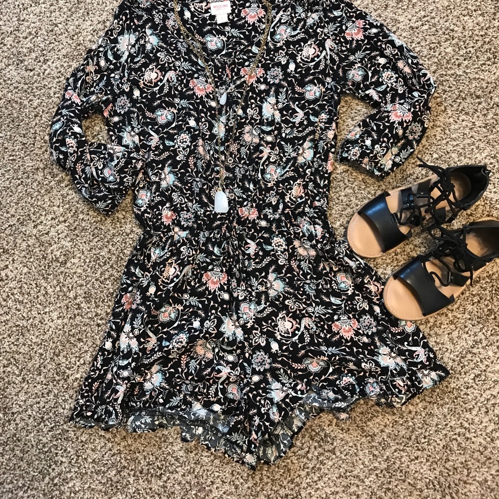 Mossimo floral romper