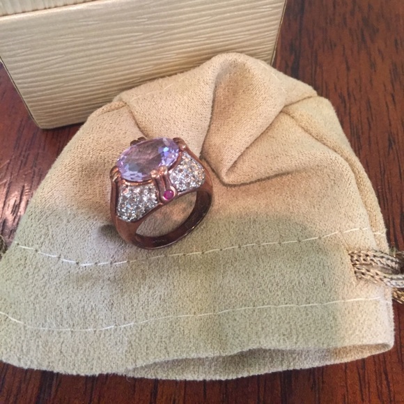 Bolivian Amethyst, Mozambique Ruby, White Topaz - Picture 2 of 3