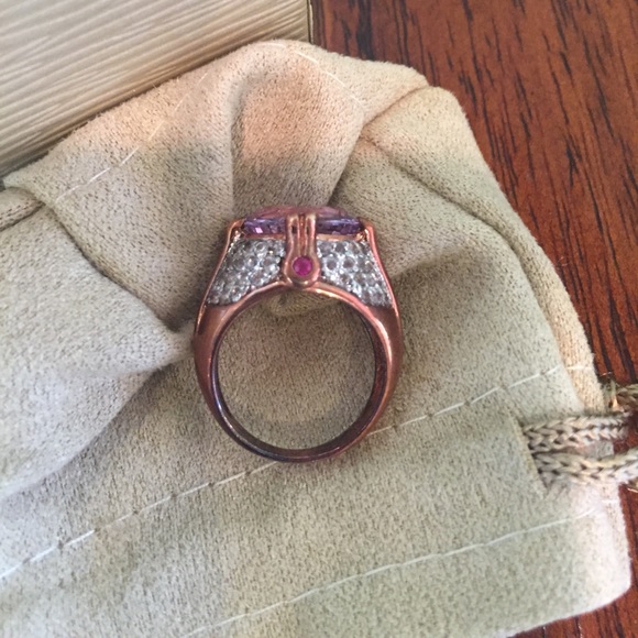 Bolivian Amethyst, Mozambique Ruby, White Topaz - Picture 3 of 3