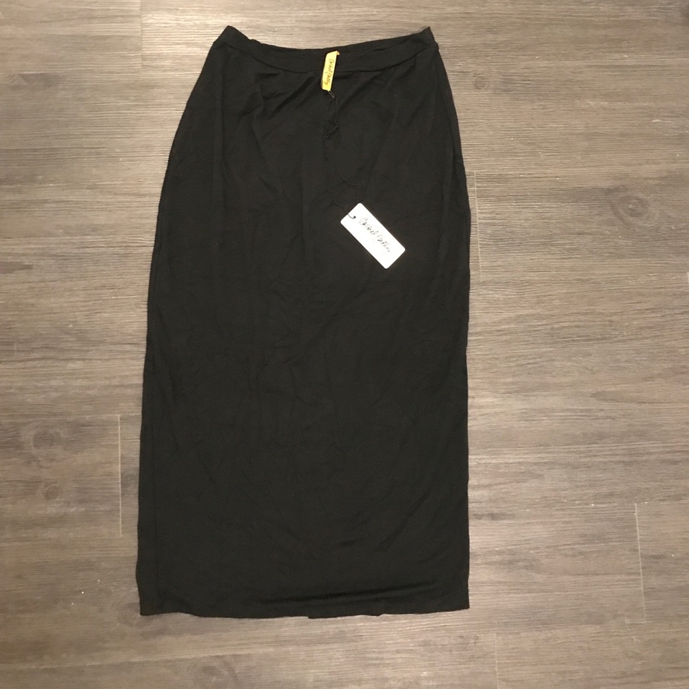 Black Rachel Pally Stretch Pencil Skirt