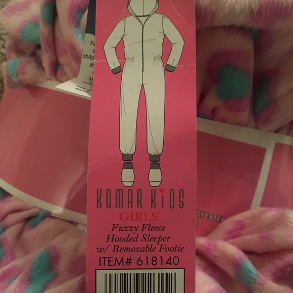 NWT OMAR KIDS removable feet pjs. Size 14/16 - Picture 4 of 4