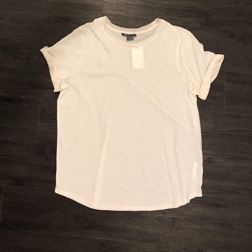 Silk trim Tee by Vince