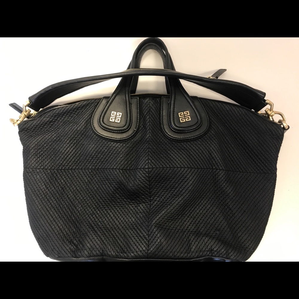 Givenchy black quilted nylon Nightingale tote