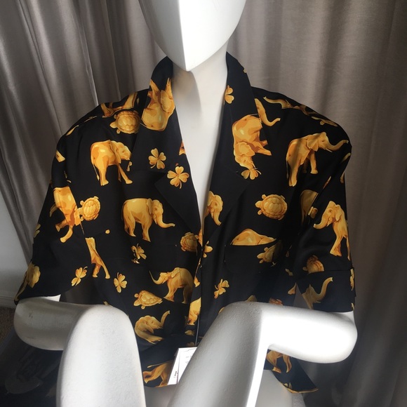 Escada Tops - Escada elephant silk blouse. Size 40