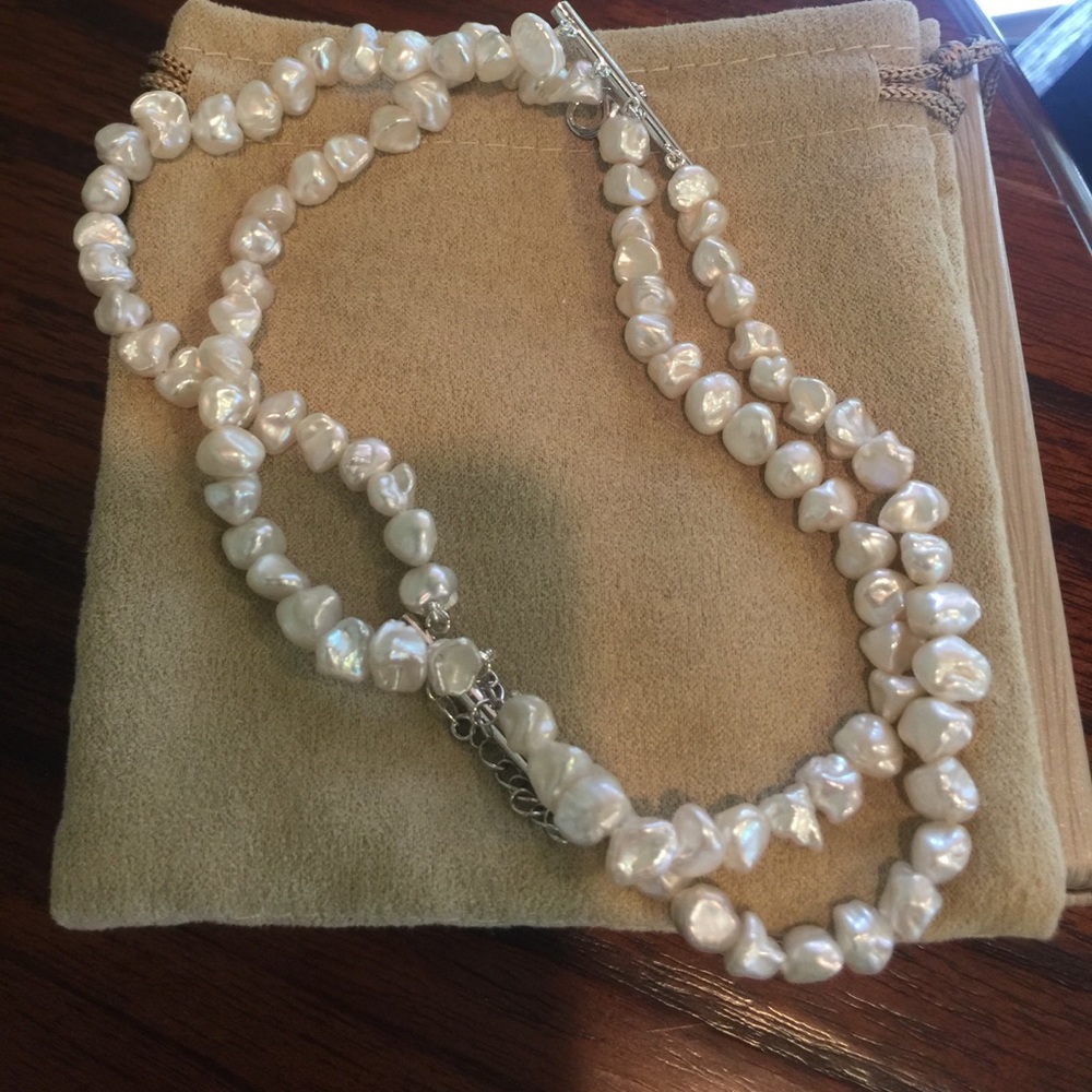 8-9MM Cultured Keshi freshwater pearl bracelet