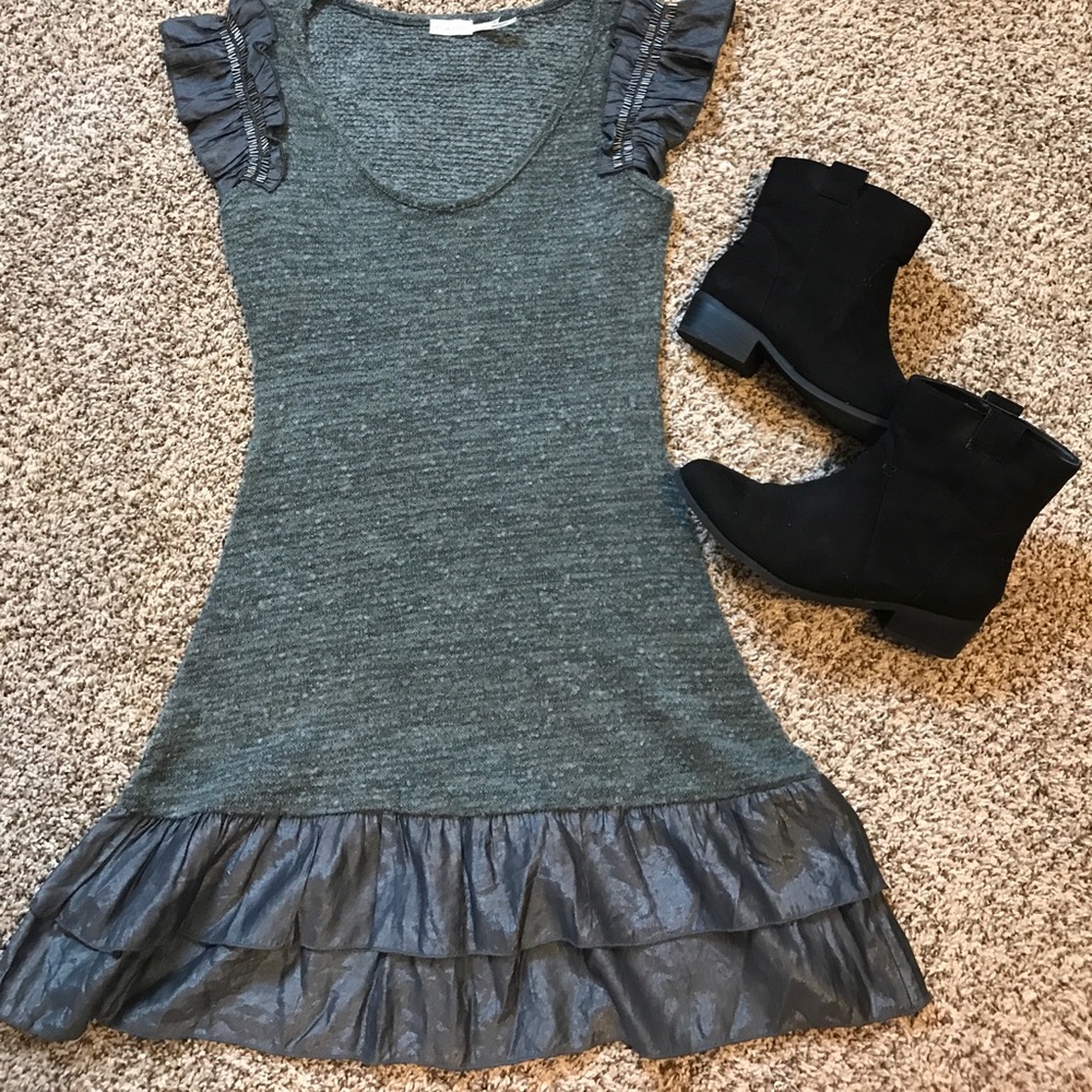 Blue bird holiday dress
